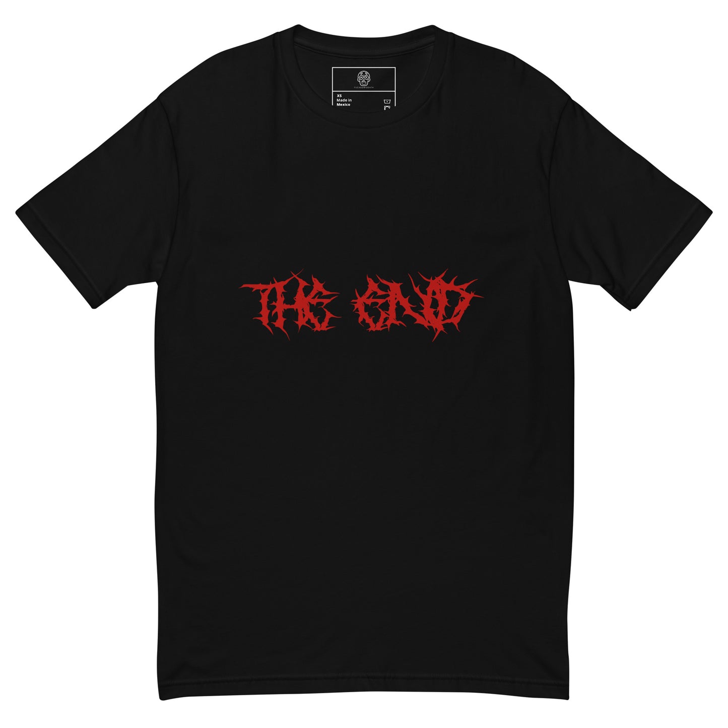 FUCKEDbyDEATH THE END black Men fitted T-shirt