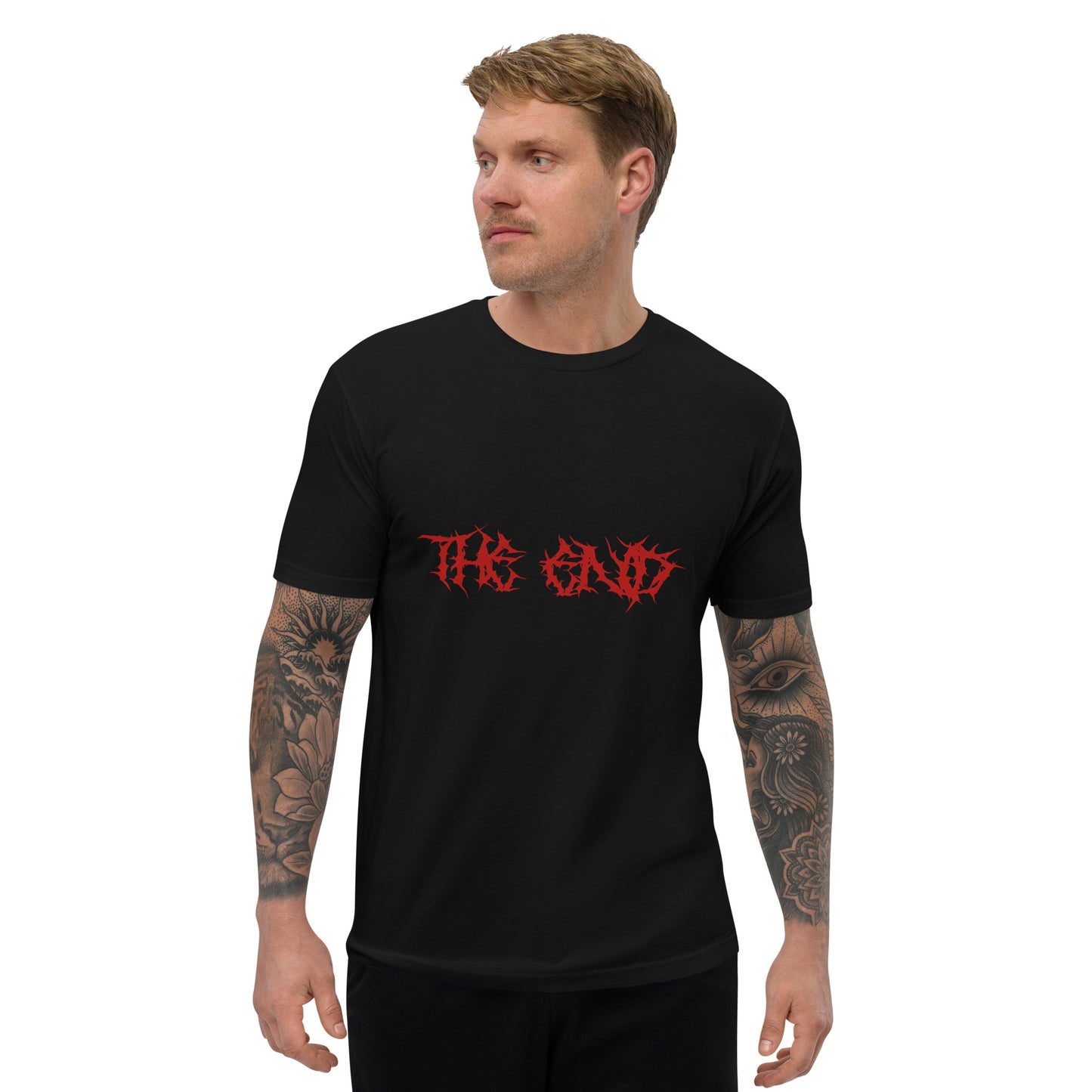 FUCKEDbyDEATH THE END black Men fitted T-shirt