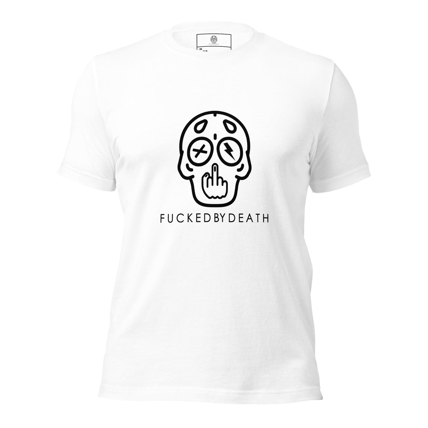 Fucked by Death skully white t-shirt for men