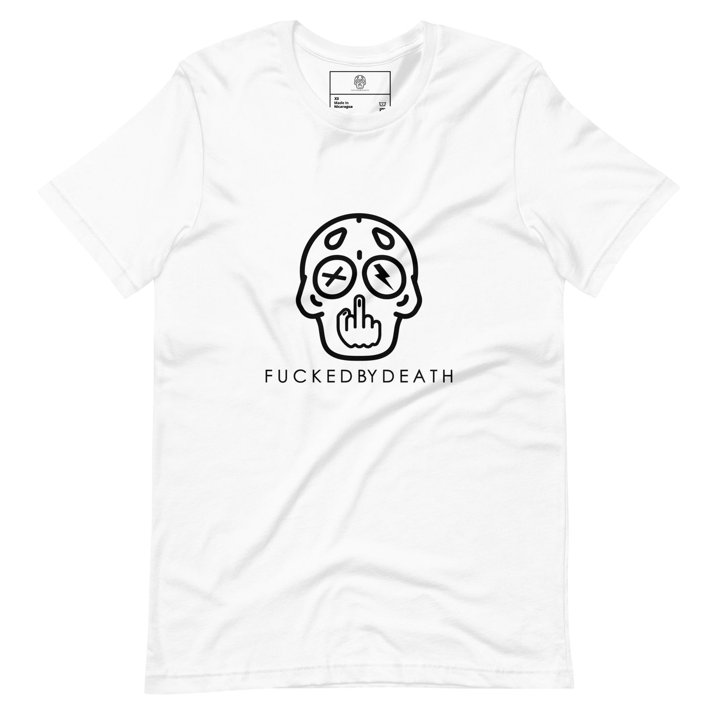 Fucked by Death skully white t-shirt for men